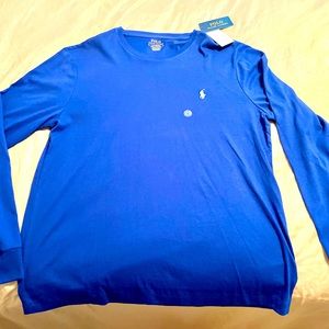 Mens Custom Slim Fit Polo LS T-Shirt NWT
